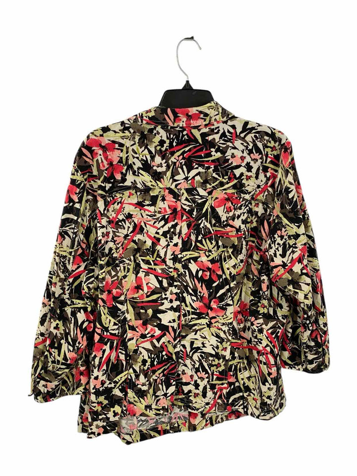 CJ Banks Size 2X Multi-Color Floral Jacket
