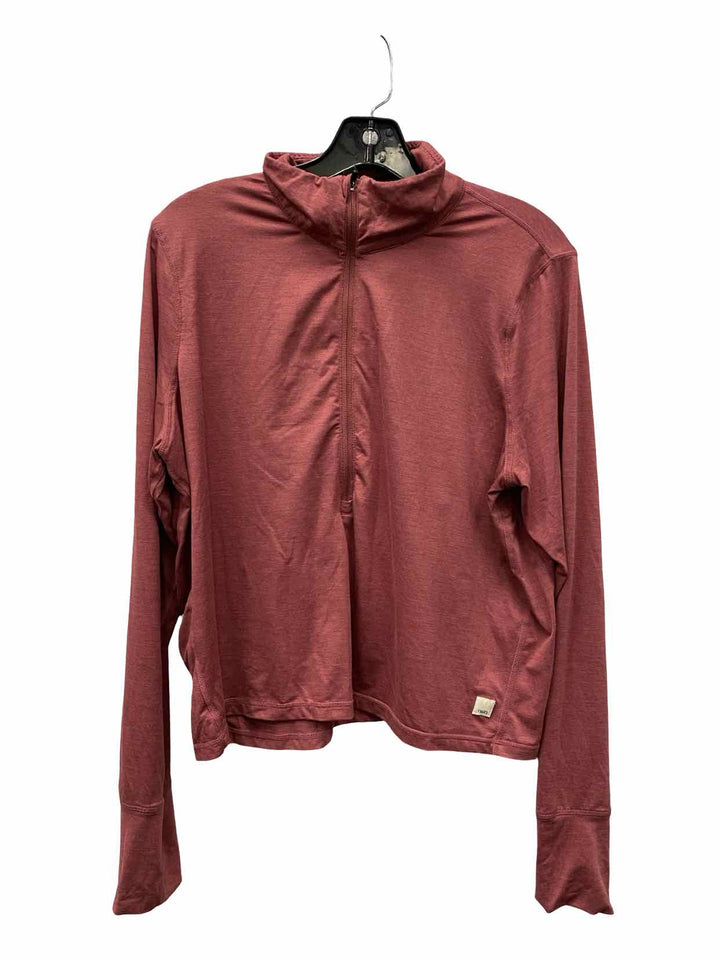 Vuori Size L Red Athletic Jacket