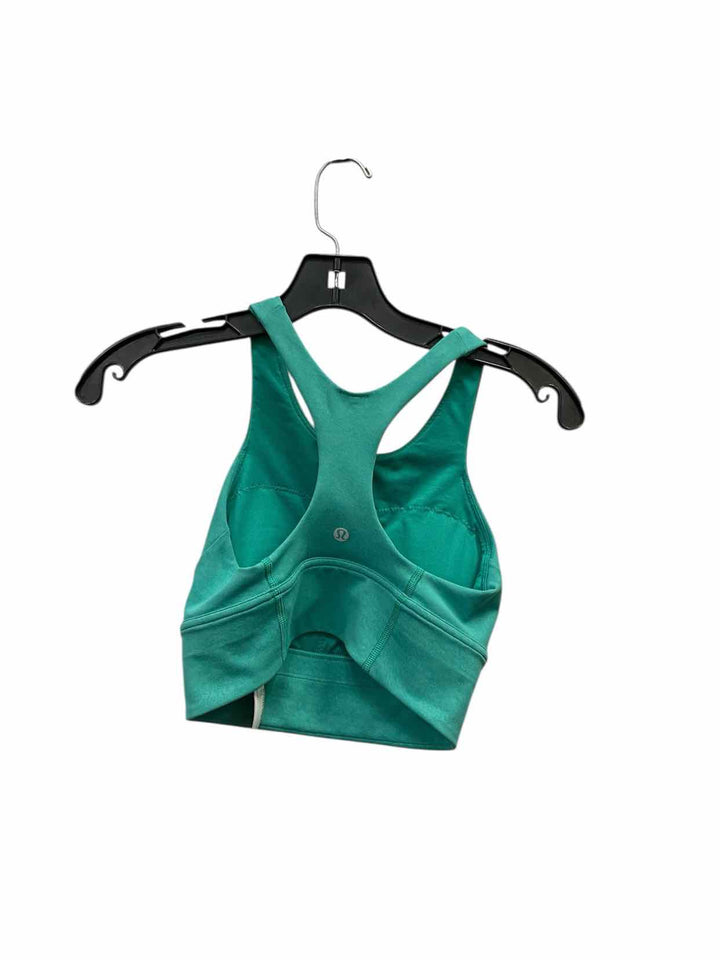 Lululemon Size 4 Green Athletic Bra