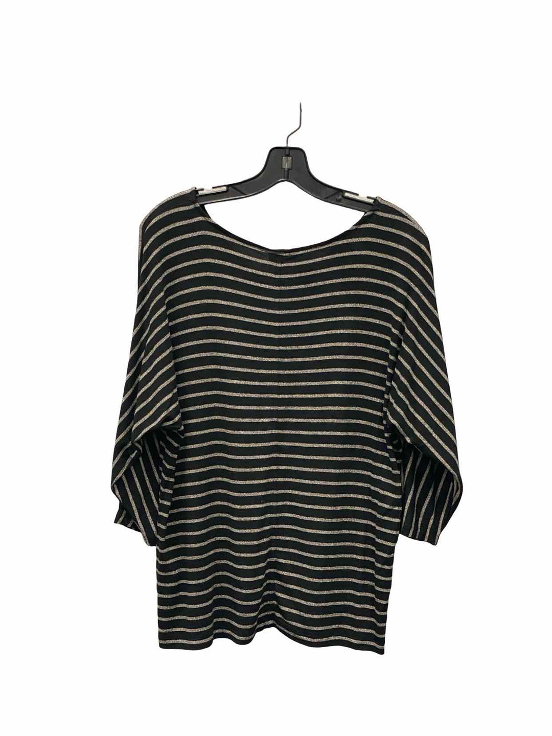 J Jill Size S Black Brown Striped Long Sleeve Shirts