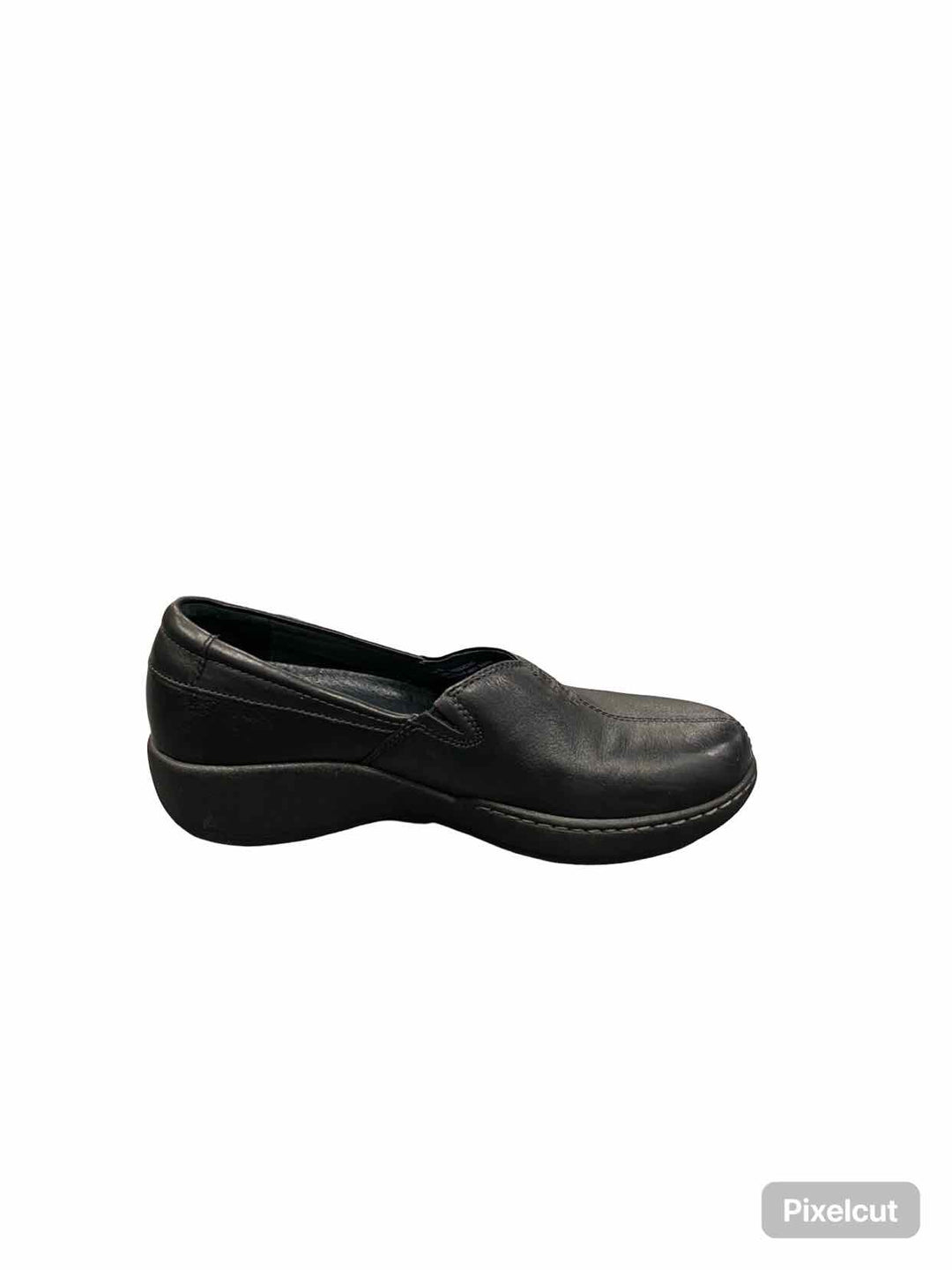 Dansko Shoe Size 38 Black Leather Abigail Clogs
