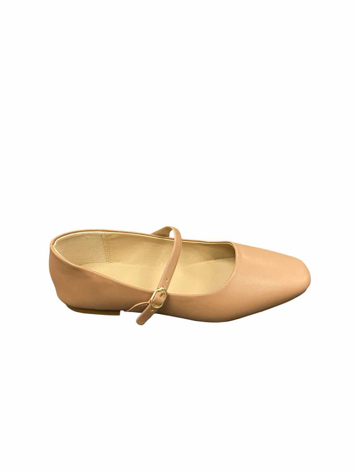 Banana Republic Shoe Size 8 Beige Vegan Leather Maryjane Ballet New in Box Flats