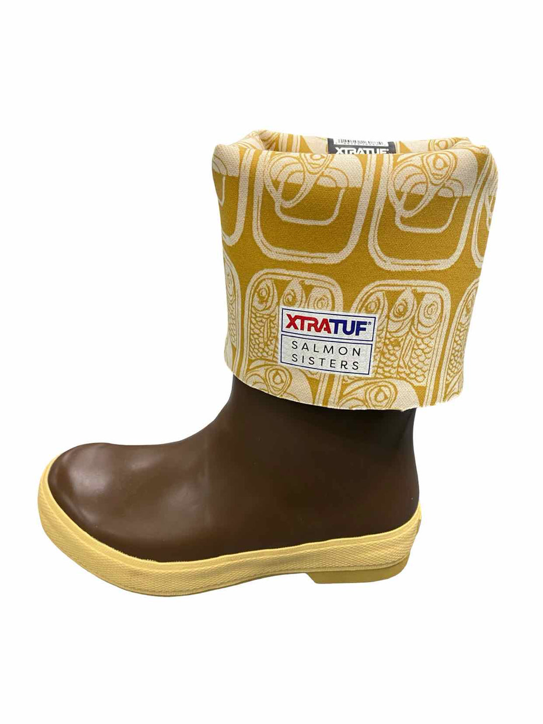 XtraTuf Shoe Size 6 Brown Yellow Salmon Sisters Boots(knee)