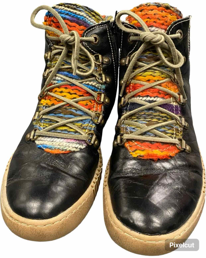 Josef Seibel Shoe Size 39 Black Multi Boots(Ankle)