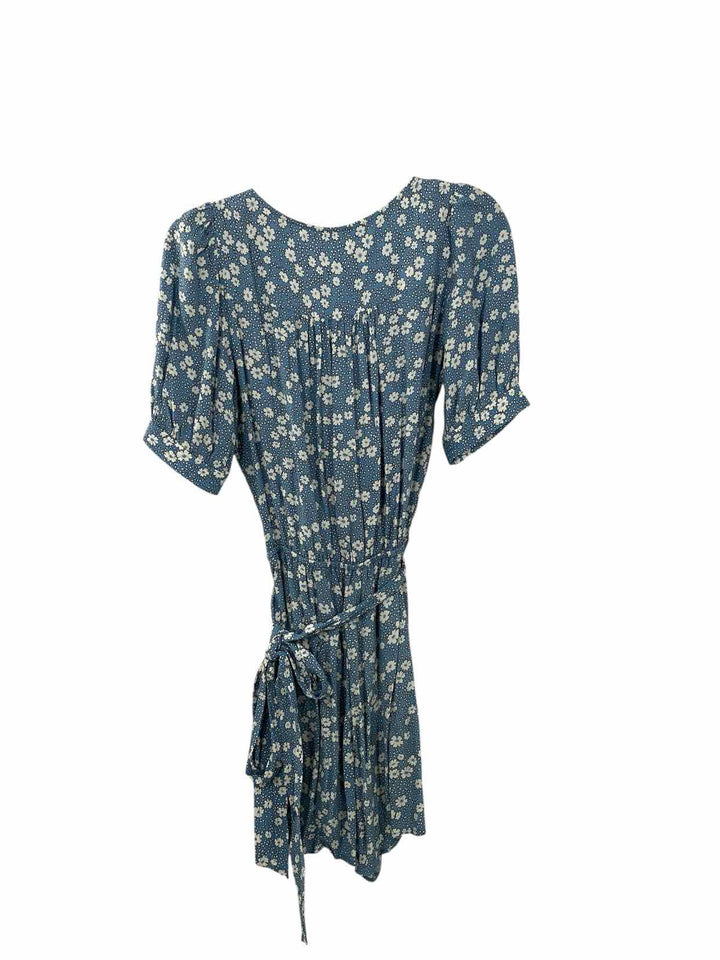 Gap Size XS Light Blue White Floral Dress