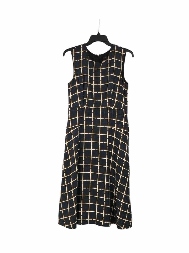 J Crew Size 6 Black Blue Dress