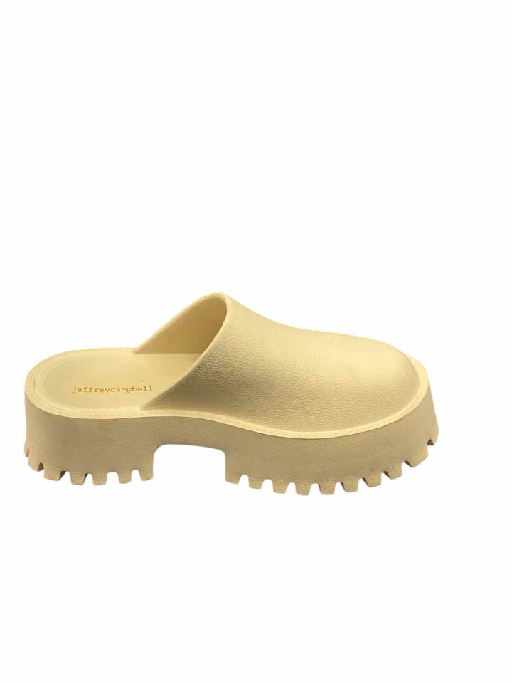 Jeffrey Campbell Shoe Size 8 Beige Clogs
