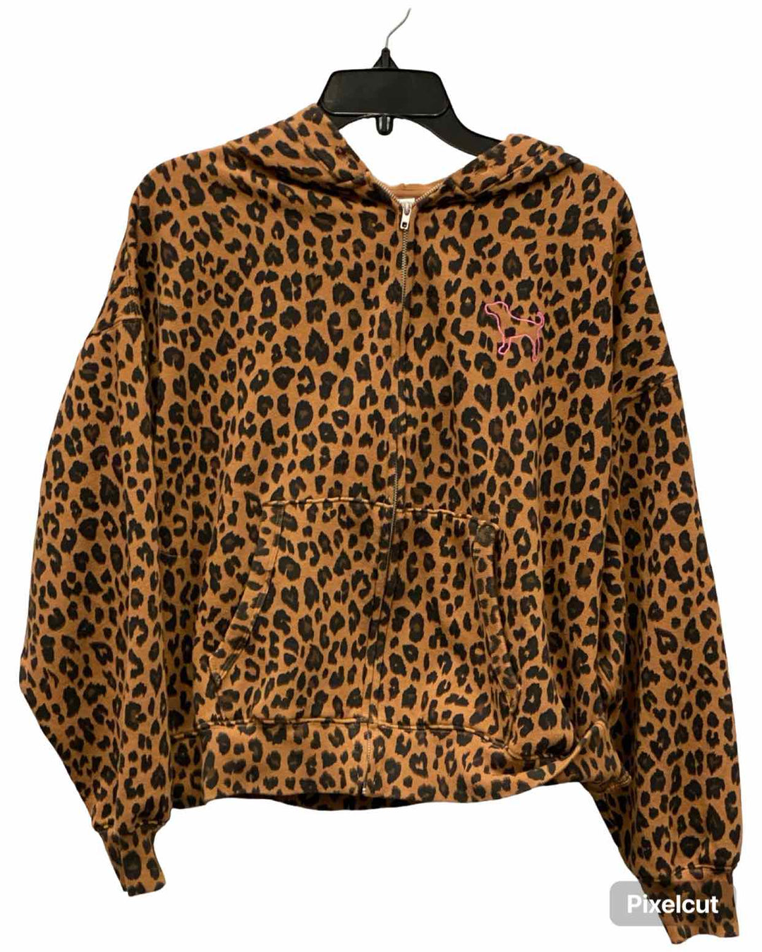 Pink Size M Brown Black leapard Jacket