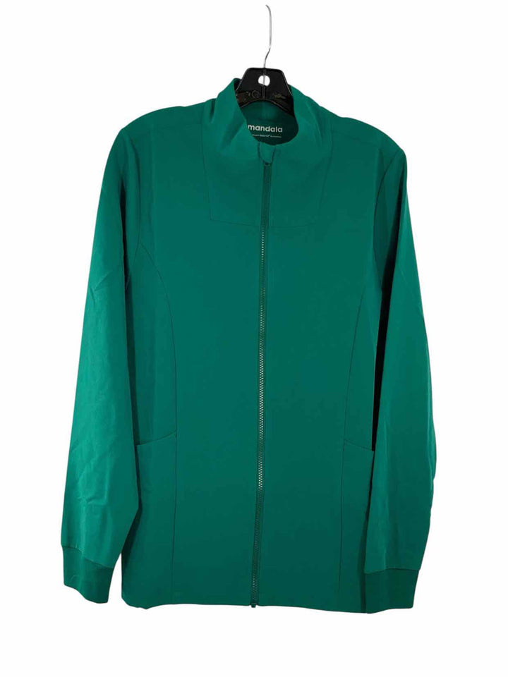 Mandala Size L Green Athletic Jacket
