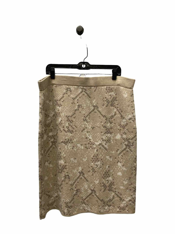 Calvin Klein Size XL Beige Snake Skirt