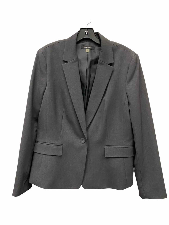 Nine West Size 14 Gray Blazer