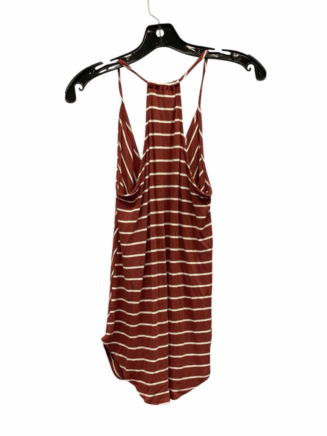 Final Touch Size S Brown Stripe Tank Top