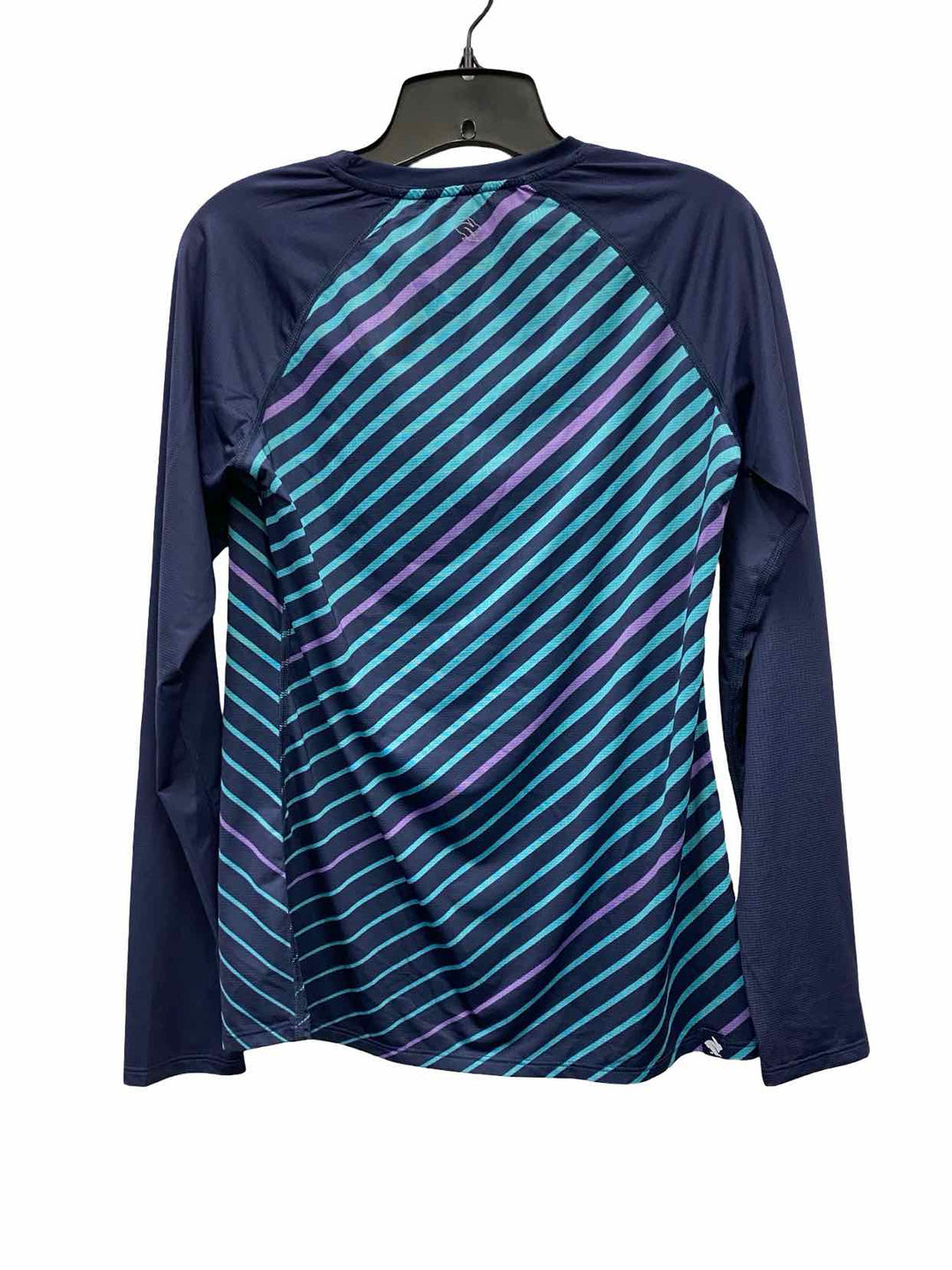 Rabbit Size MD Blue Purple Striped Long Sleeve Shirts