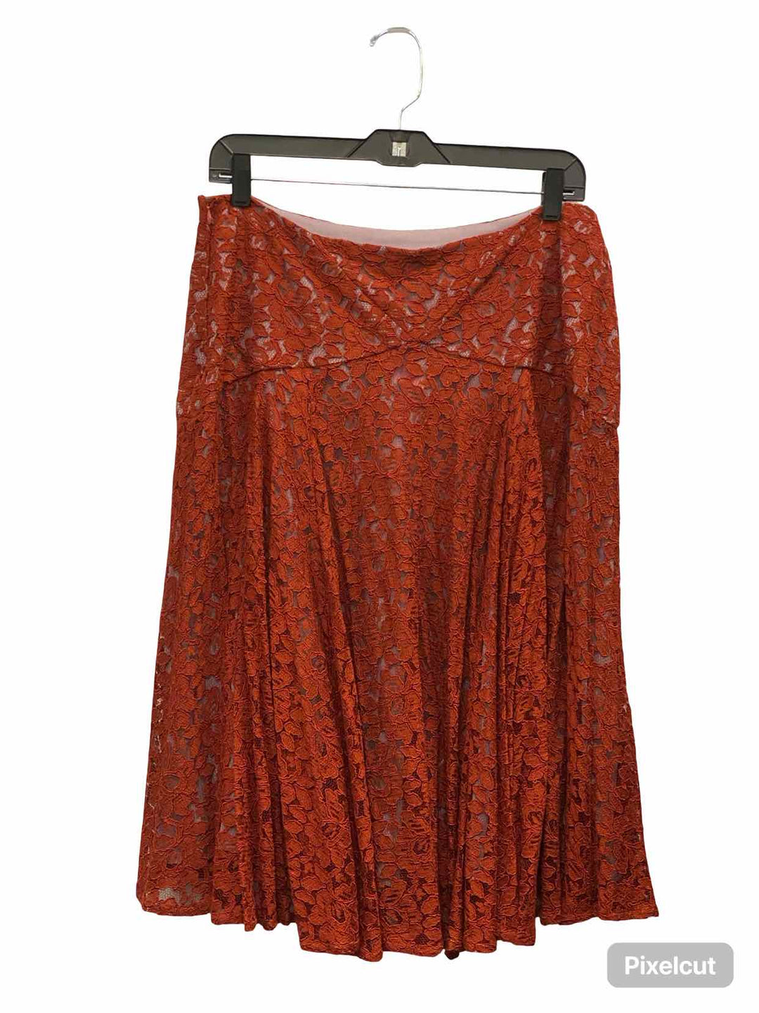 MoulineteSoeurs Size 10 Brown Lace Skirt