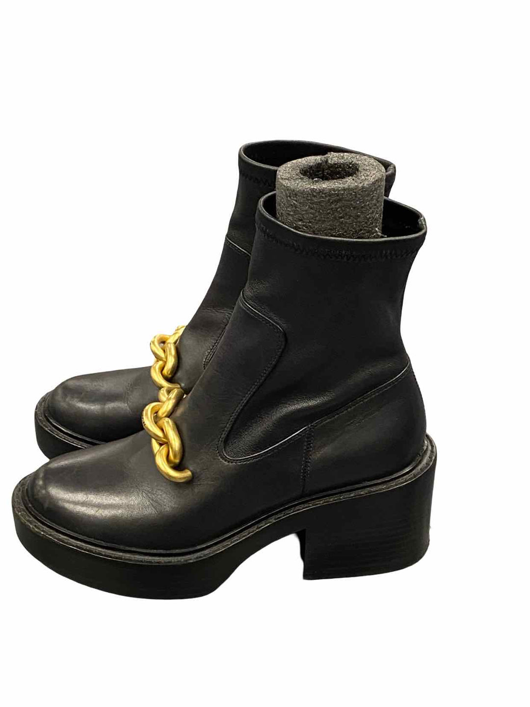 COACH Shoe Size 5 Black Gold Leather Kenna Booties Boots(Ankle)