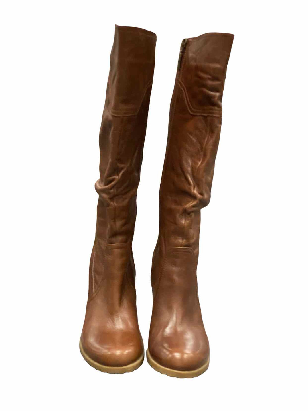 Guess Shoe Size 9 Brown Leather Boots(knee)