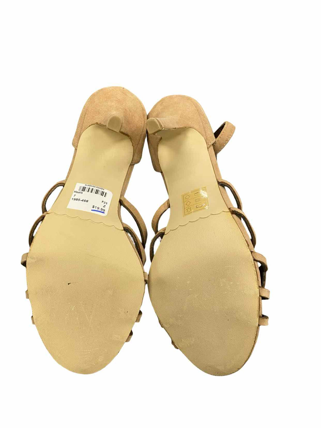 Moda Shoe Size 7 Beige Heels