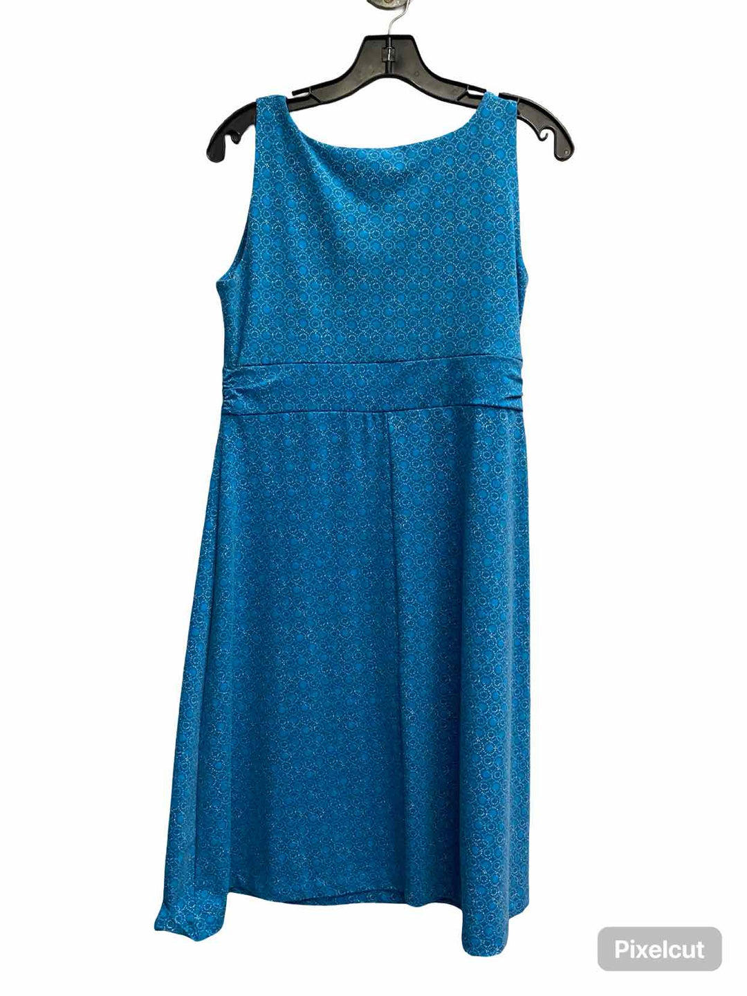 Eddie Bauer Size M Blue Print Dress