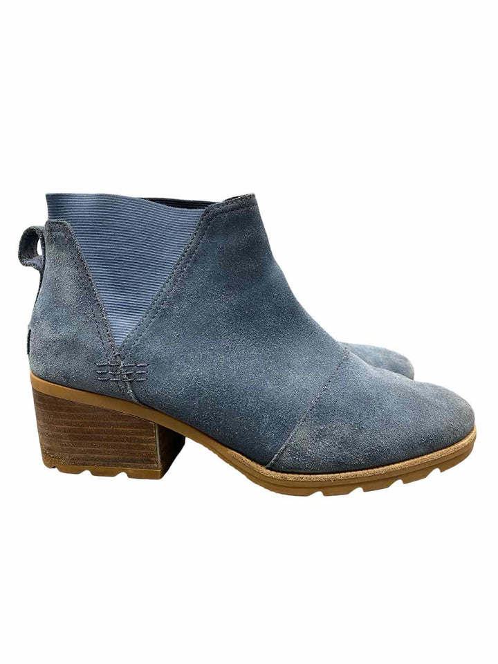 Sorel Shoe Size 11 Blue Suede Cate Chelsea Boots(Ankle)