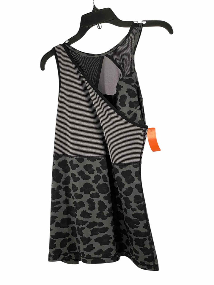 Lululemon Size 12 Grey Striped & Lepord Athletic Tank Top