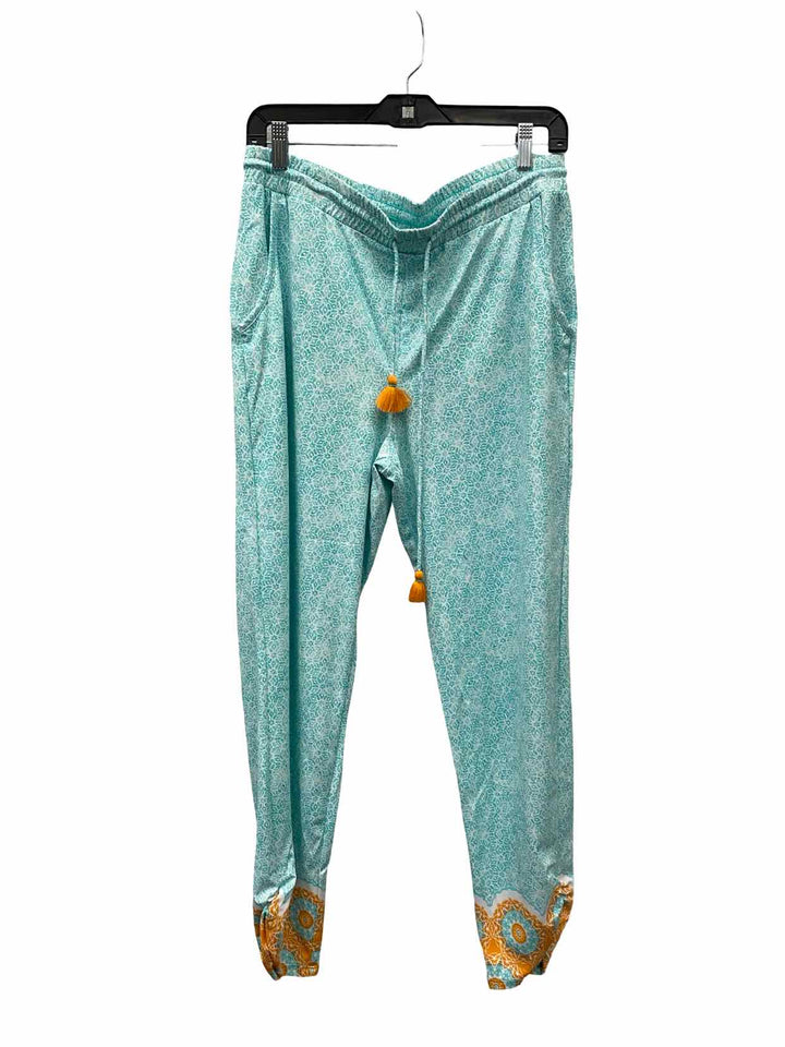 Cabana Life Size L Aqua Print Pants