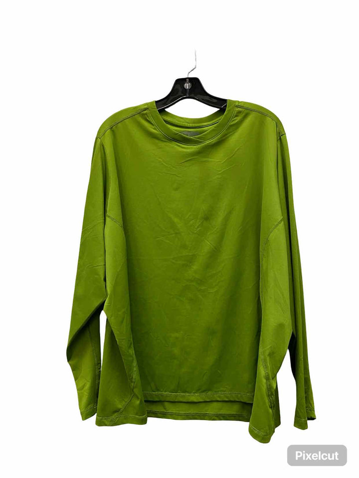 REI Size 2X Green Athletic Long Sleeve