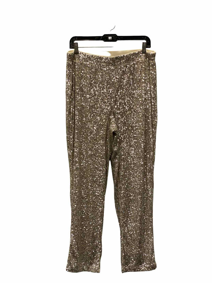 Cable & Gauge Size L Silver sequined Pants