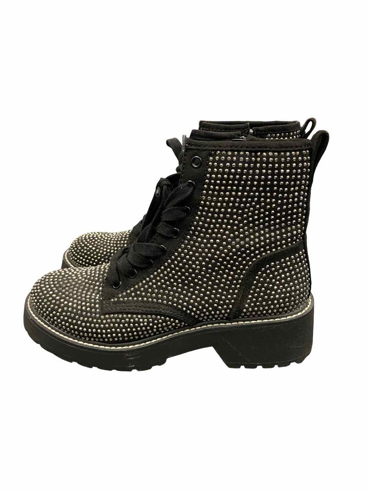 Madden Girl Shoe Size 7 Black studded Kurrt Combat Boots(Ankle)