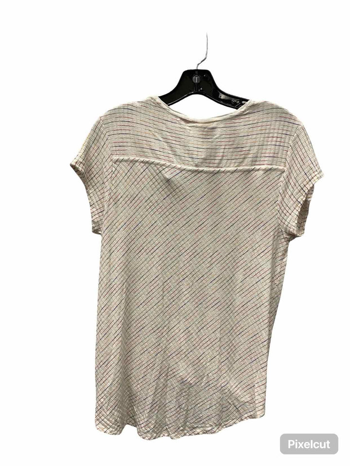Maeve Size XL White Lines T-shirt