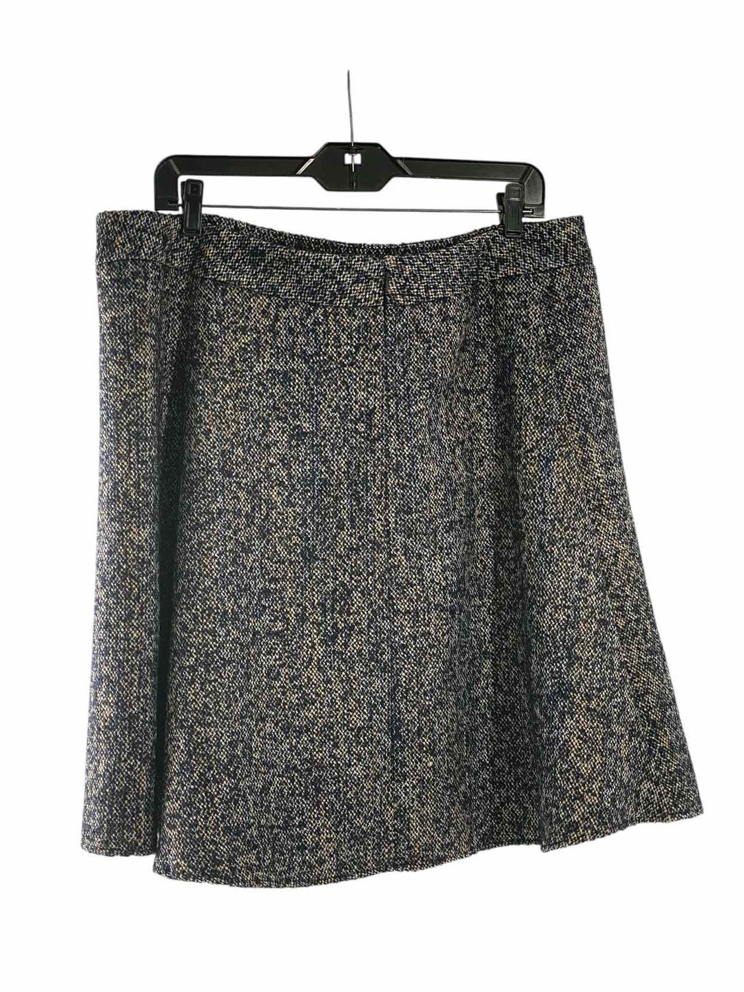 Ann Taylor Size 16 Navy Black Print Skirt