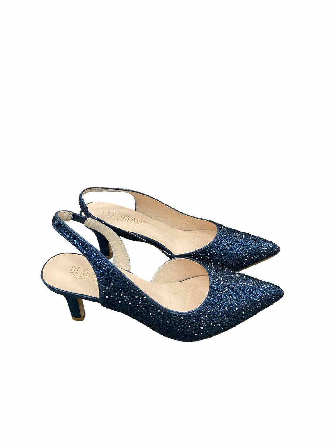 De Blossom Shoe Size 6.5 Blue Heels