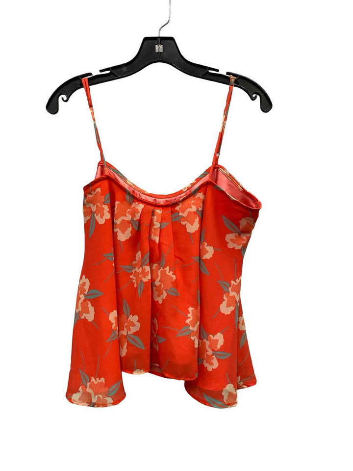 Beach Riot Size M Redish-Orange Floral Tank Top