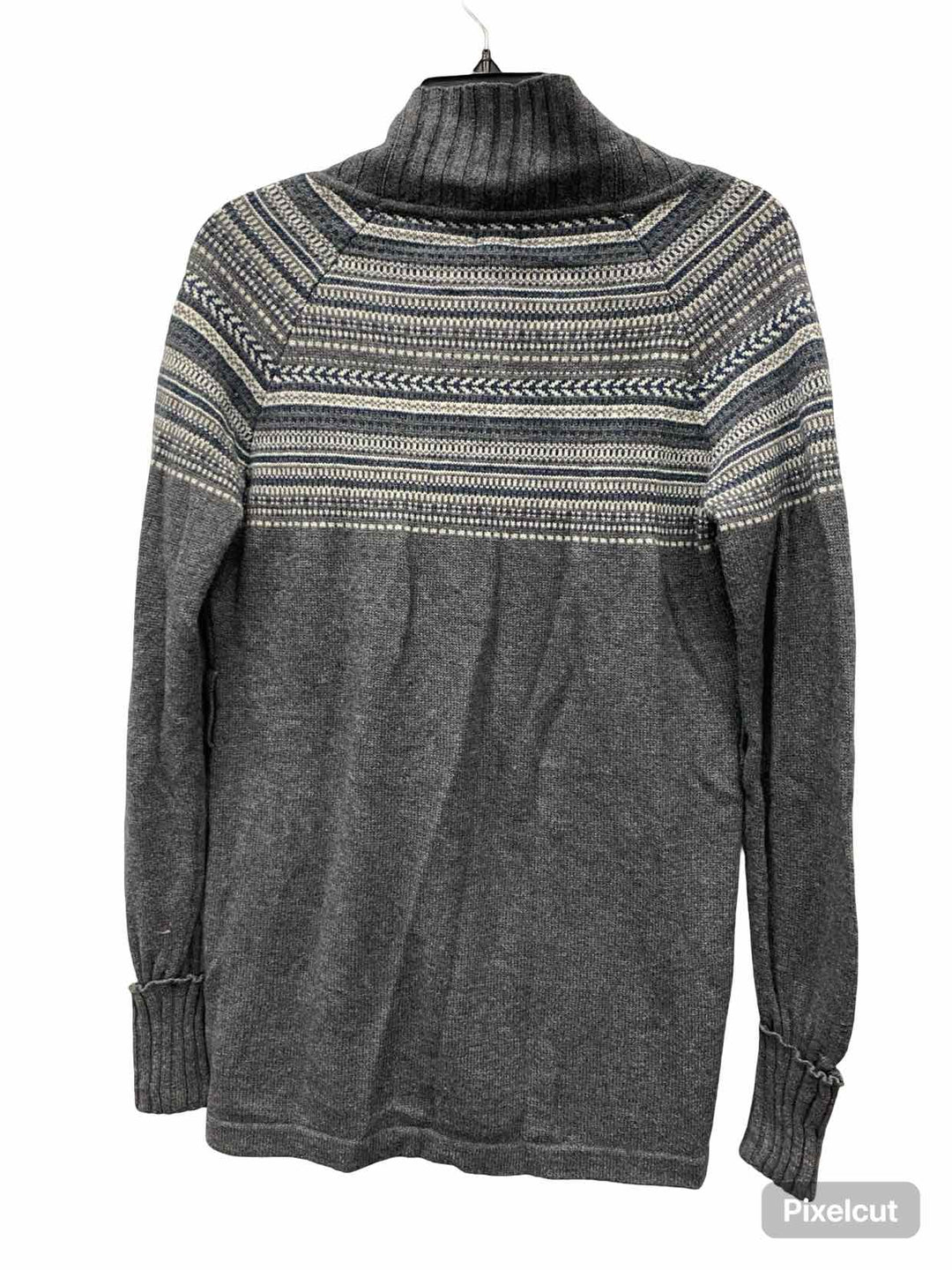 Patagonia Size M Gray Blue Print Sweater