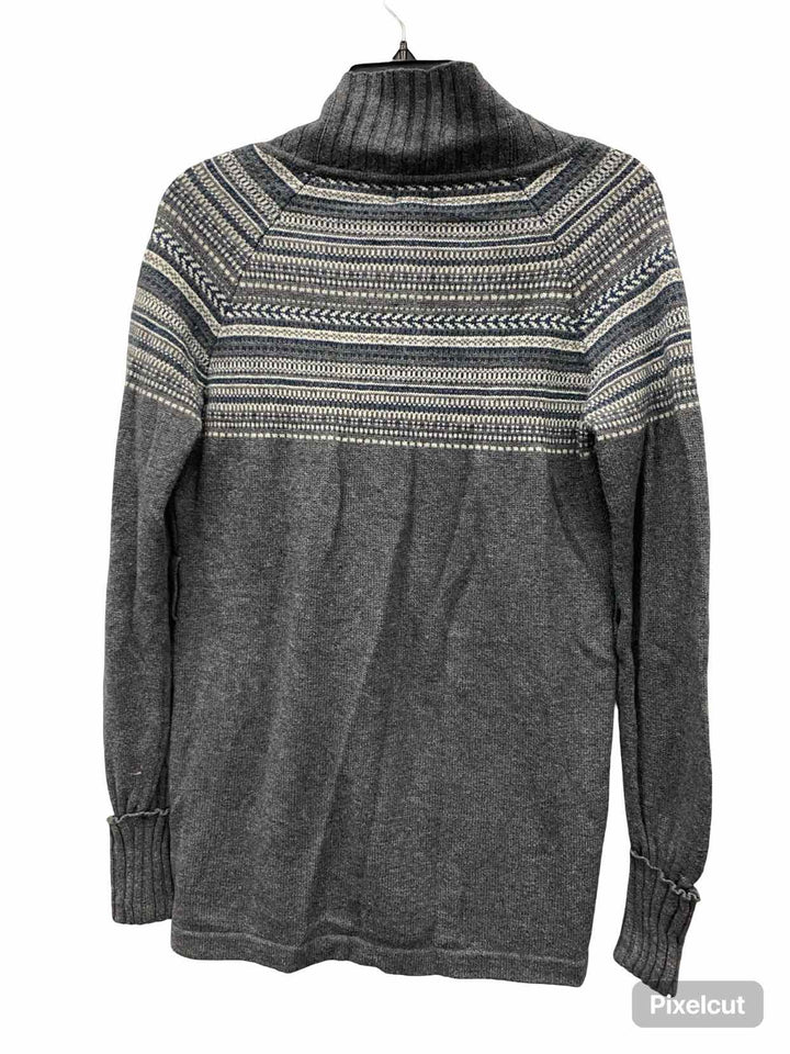 Patagonia Size M Gray Blue Print Sweater