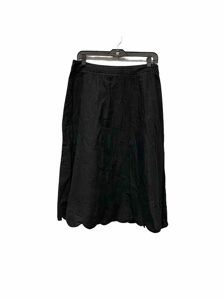 Liz & co Size 10 Black 100% cotton Skirt