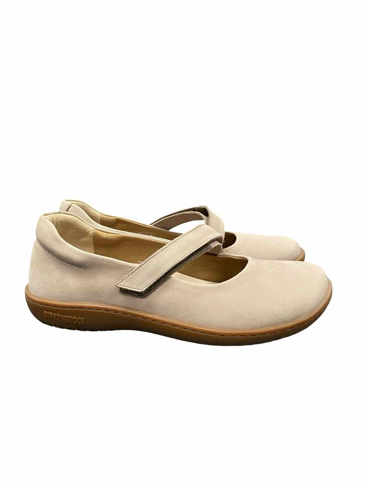Birkenstock Shoe Size 39 Beige Leather Lora Flats