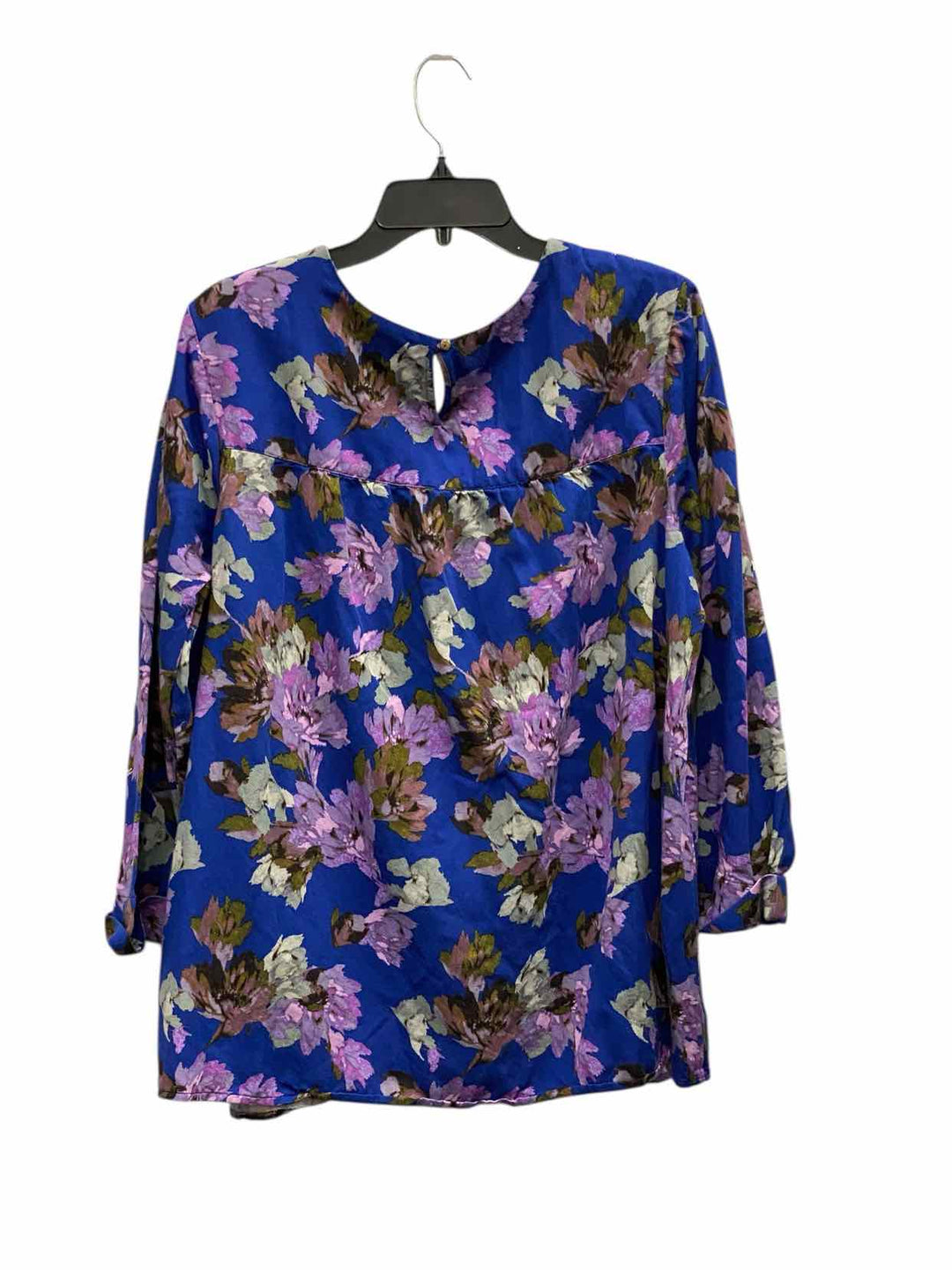 J Jill Size XL Blue Purple Long Sleeve Shirts