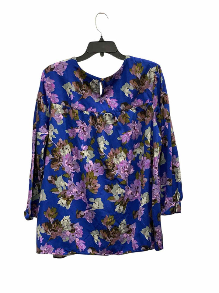 J Jill Size XL Blue Purple Long Sleeve Shirts