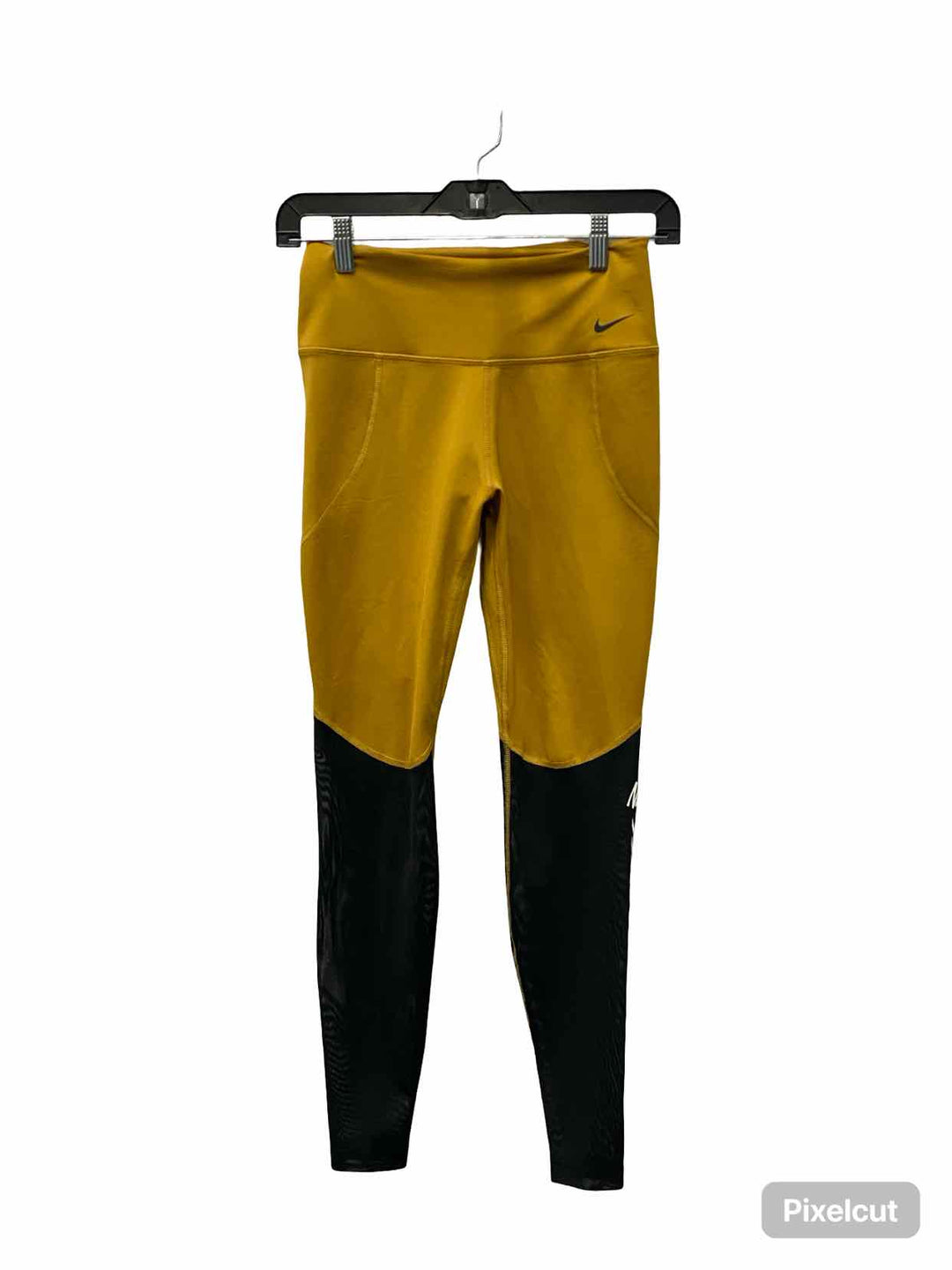 Nike Size S Yellow Black Athletic Pants