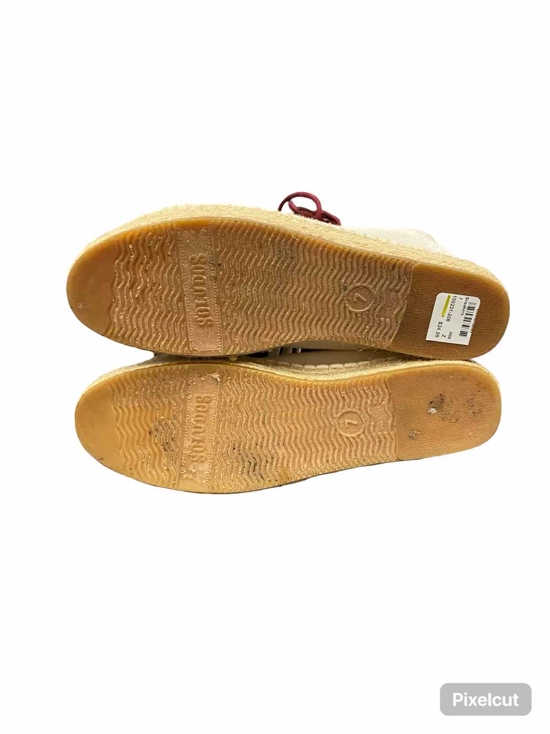 Soludos Shoe Size 7 Off White Canvas Sneakers