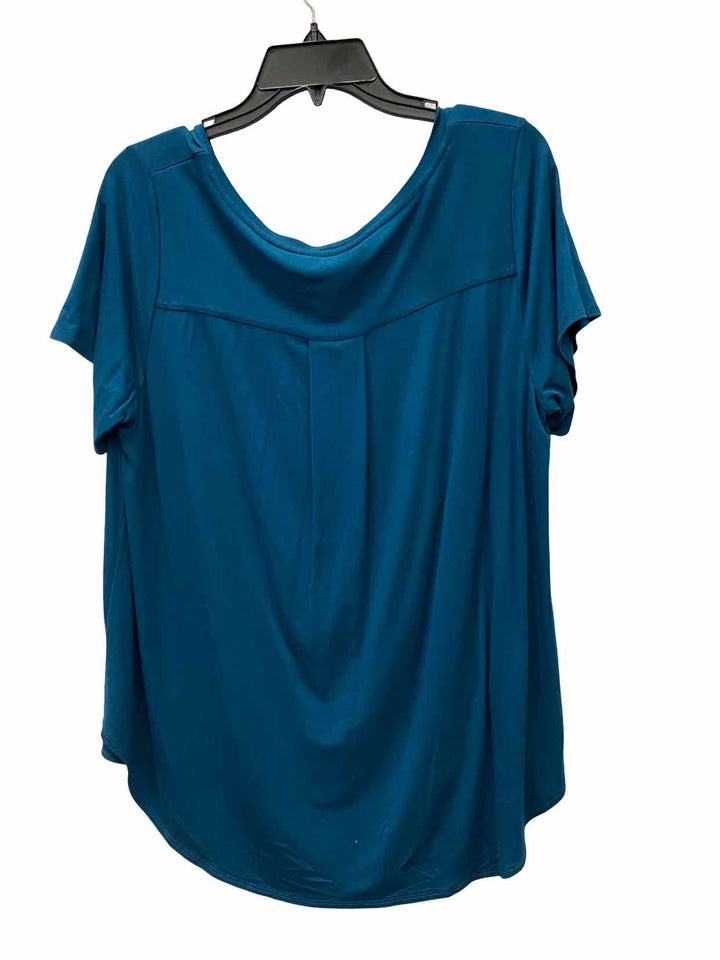 Alfani Size 1X Teal Short Sleeve Shirts
