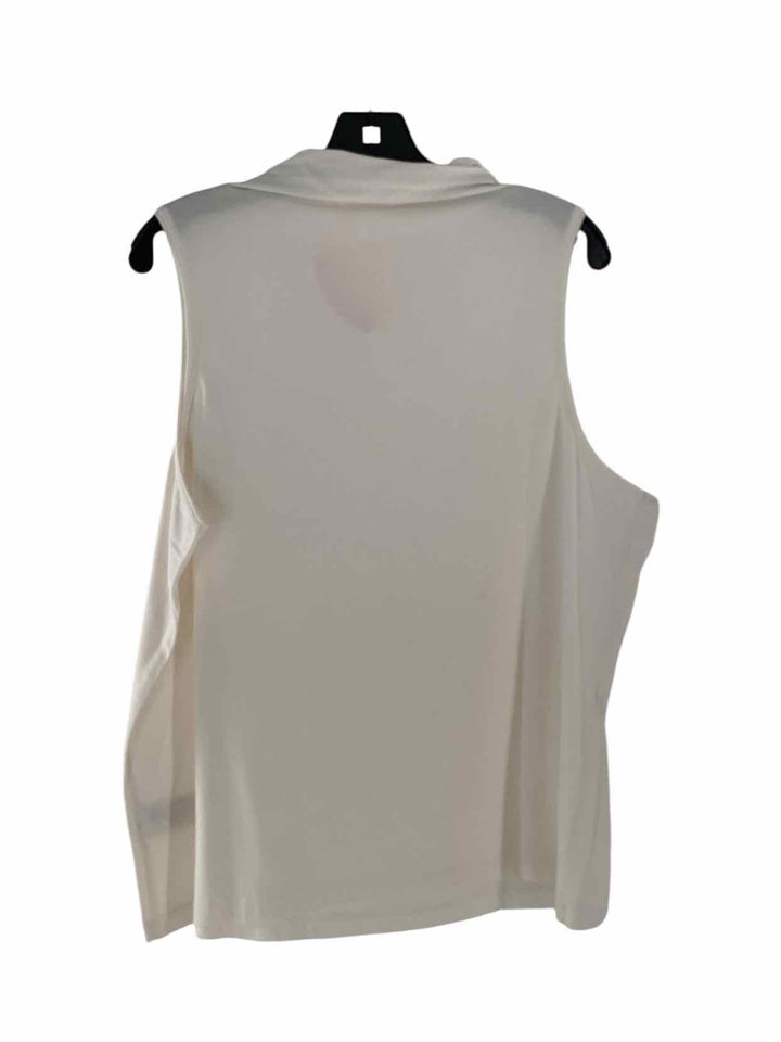 Athleta Size 1X White Athletic Tank Top