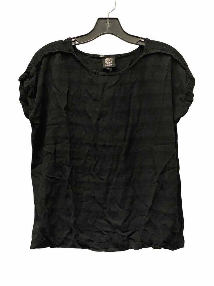Bobeau Size L Black Short Sleeve Shirts