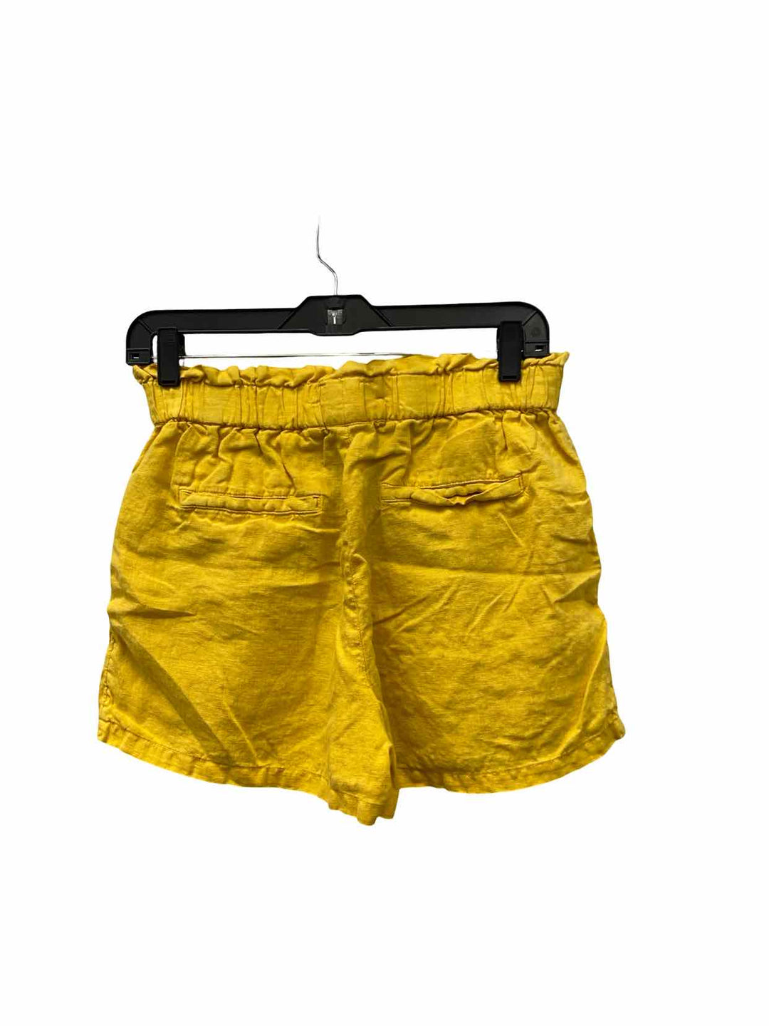 C&C Size M Yellow 100% Linen Shorts