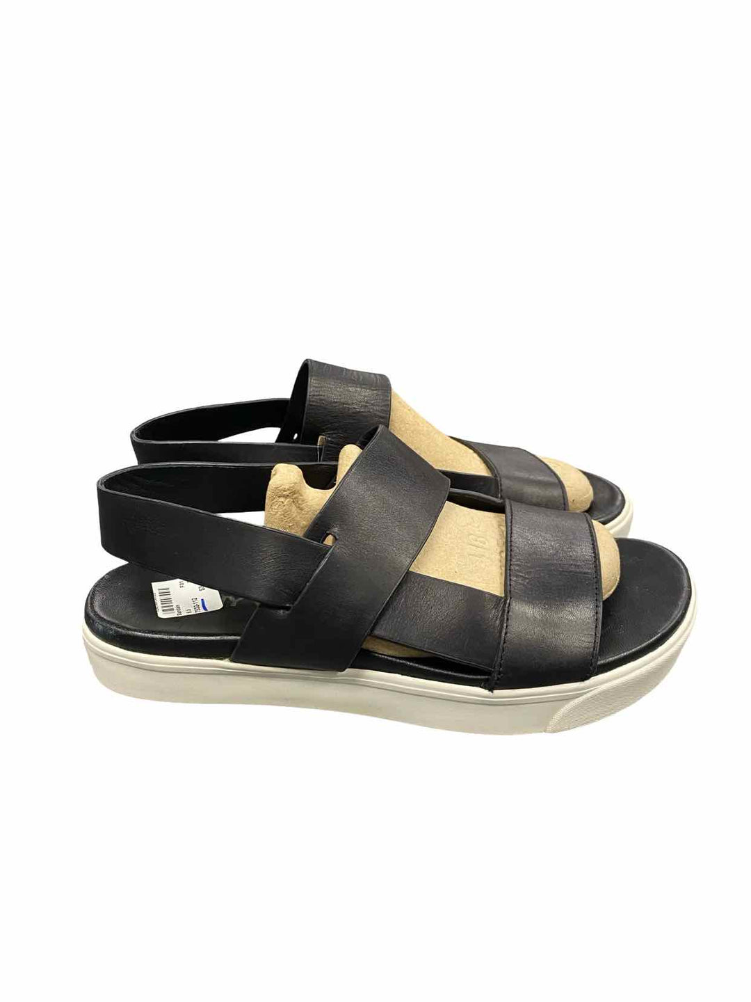 DKNY Shoe Size 6.5 Black Leather Penzi Slingback Sandals