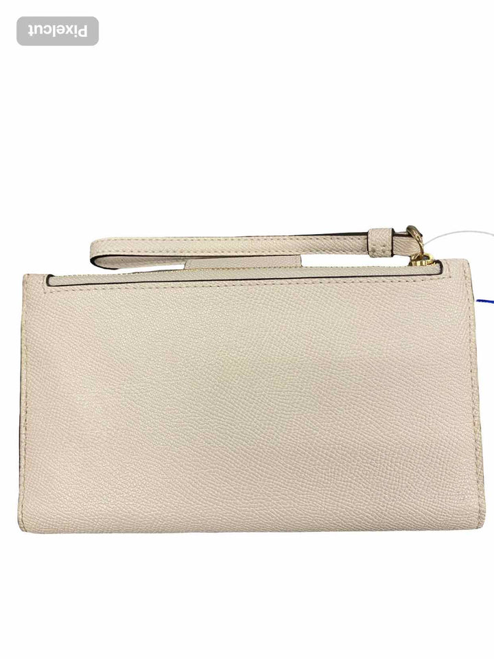 COACH Chalk/Gold Phone Wallet