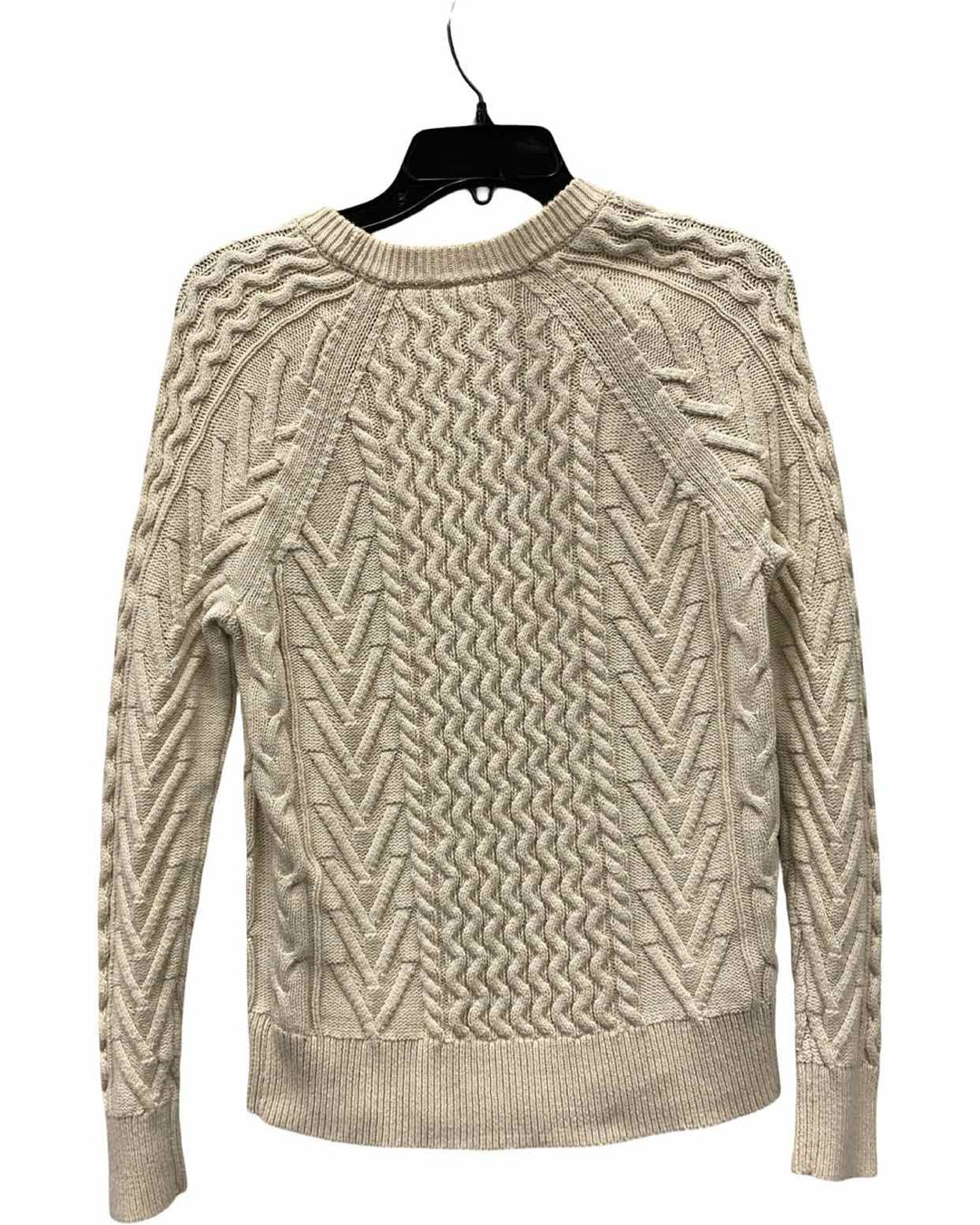 Gap Size S Cream Cable Knit 100% cotton Sweater