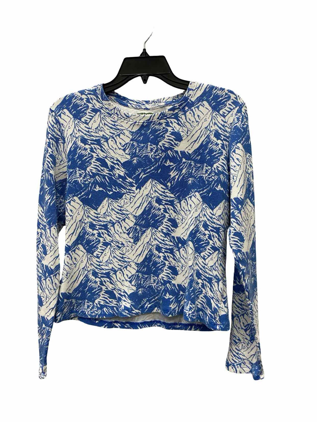 Parks Project Size M Blue White Print Long Sleeve Shirts
