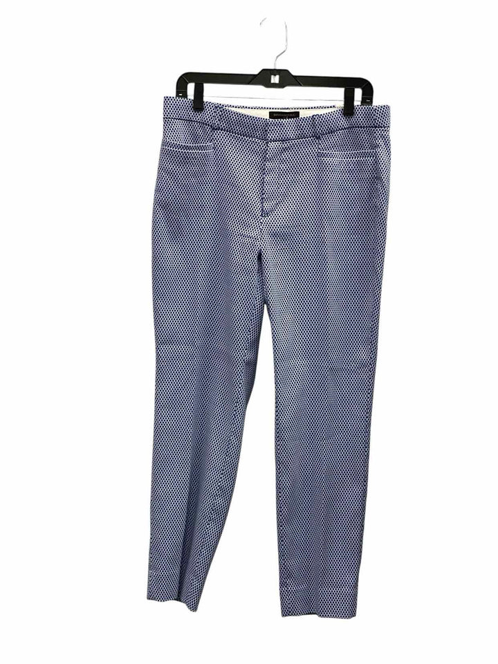 Banana Republic Size 10 Blue White Pants