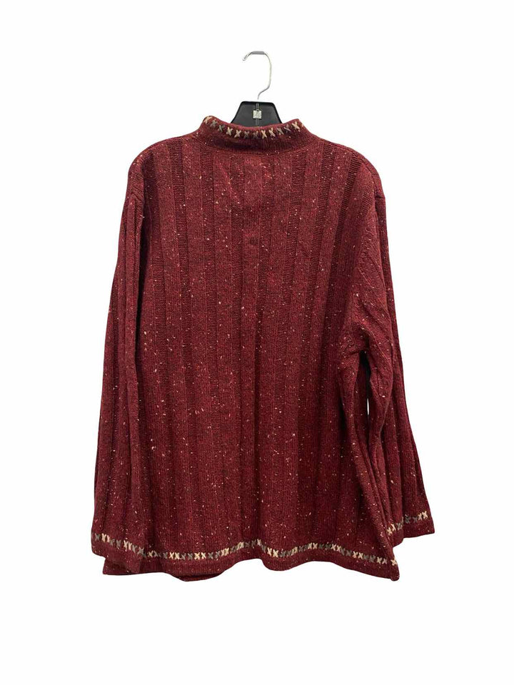 Woolrich Size 2XL Burgundy Sweater